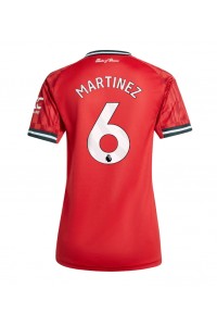 Manchester United Lisandro Martinez #6 Jalkapallovaatteet Naisten Kotipaita 2025-26 Lyhythihainen